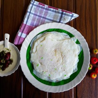Savory Taushali - A Konkani savory cucumber pancake