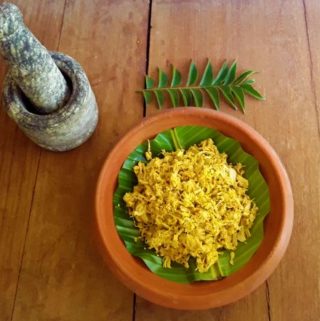 Kadgi Chakko - A delicious, traditional Konkani, hot and savory tender jackfruit side dish.