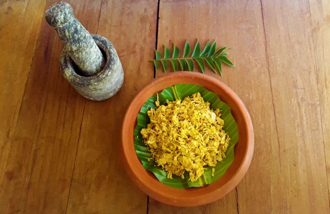 Kadgi Chakko - A delicious, traditional Konkani, hot and savory tender jackfruit side dish.